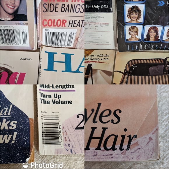 Vintage Y2K Hairstyles Spring Summer Sexy Long Short Ephemera Magazine 4 Lot Set - Picture 13 of 15